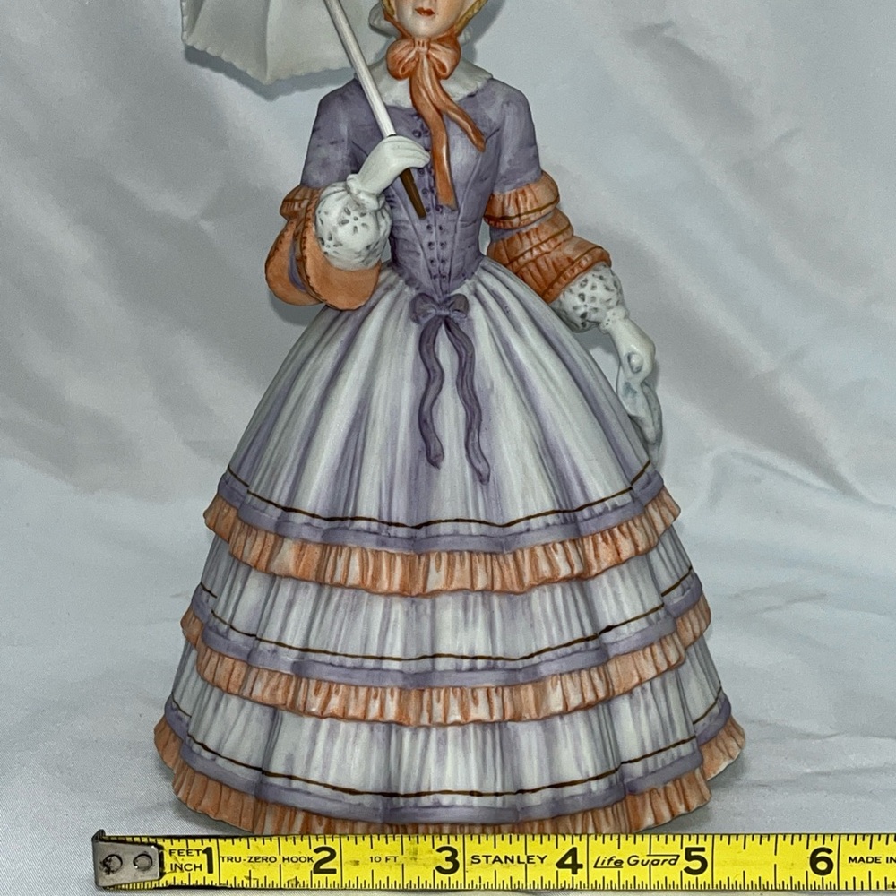 LENOX "Springtime Promenade" 9" Fine Porcelain Figurine Woman with Parasol - Picture 12 of 14